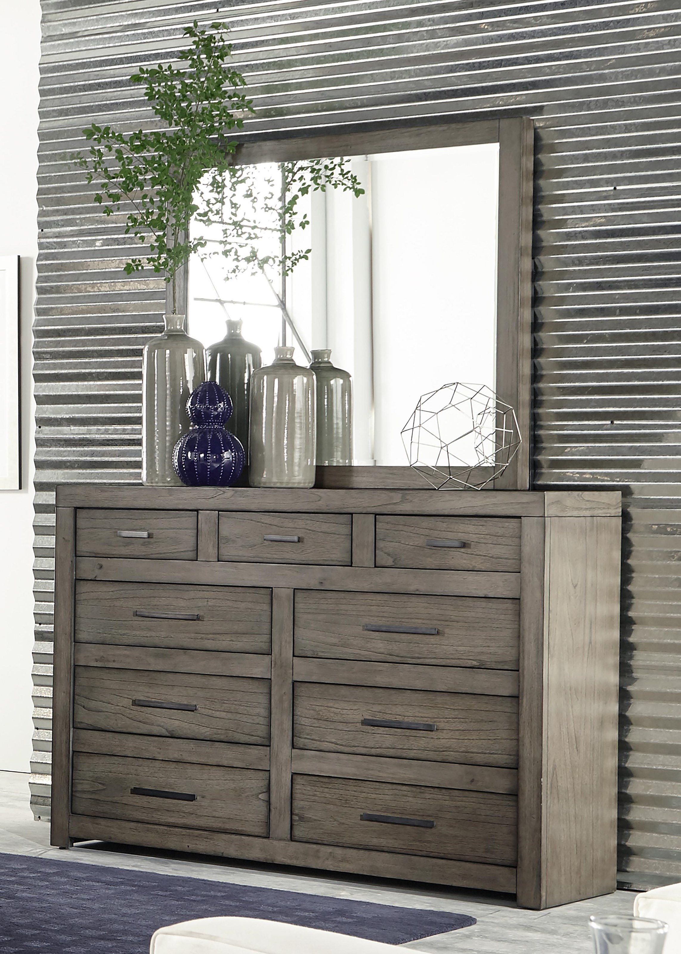 Aspenhome Modern Loft MOD580016 Contemporary 9 Drawer Chesser with
